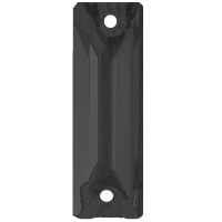 Premium Jet Hematite Baguette 18x6mm